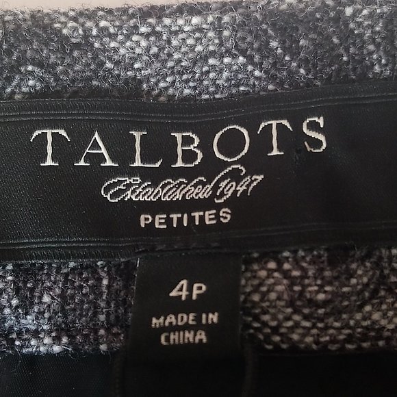 Nwt $119 TALBOTS Sz 4P Faux Wrap Midi Skirt Wool Blend - Picture 4 of 7